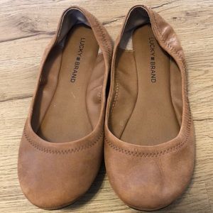 Lucky brand “Emmie” brown flats - 7M